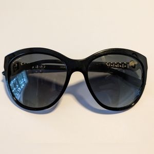 Bvlgari Gold Chain Polarized Sunglasses 8158 501/T3 size 57-17-140